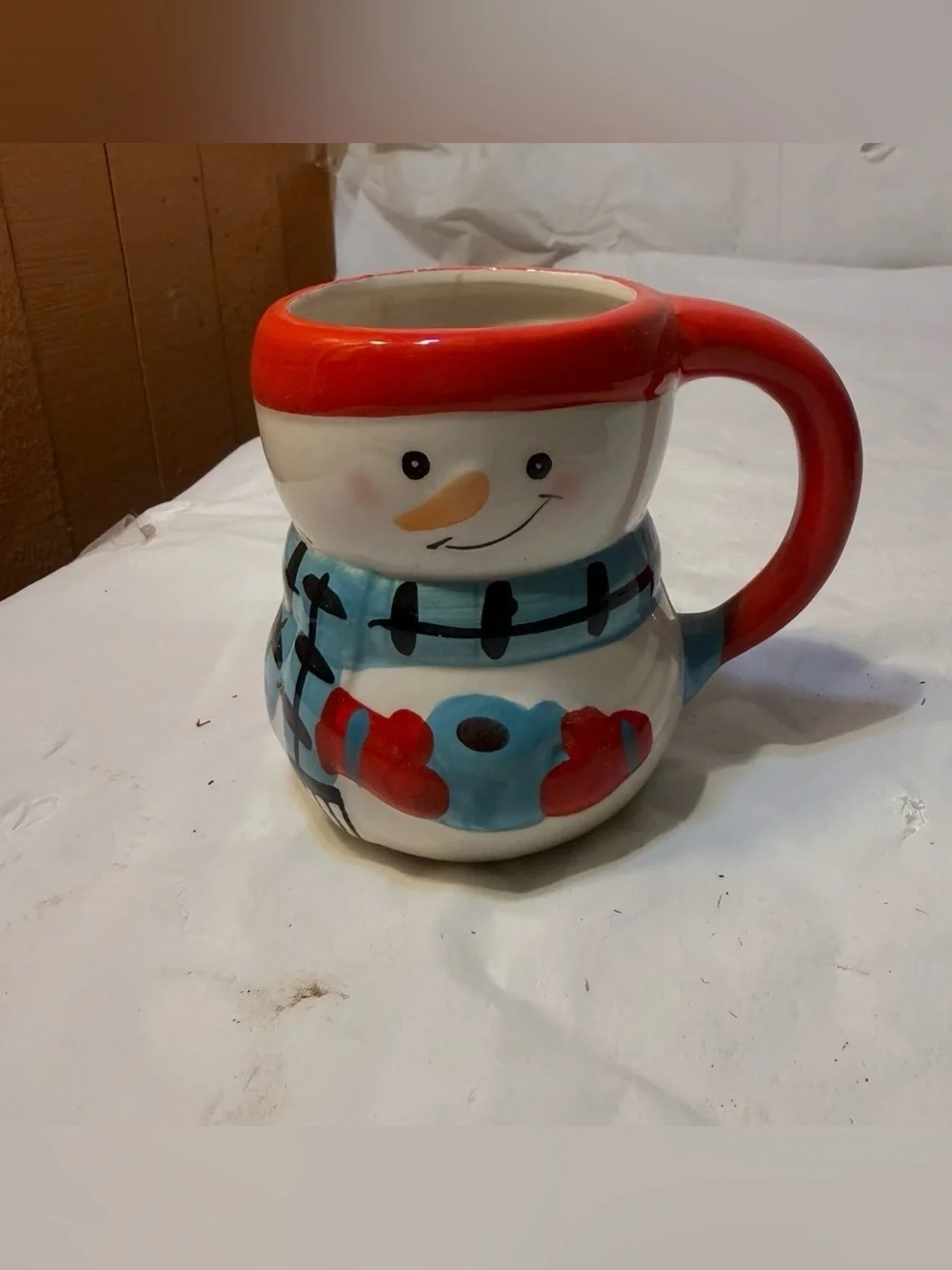 Bay Island Ceramic Snowman Mug 14 oz